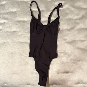 SKIMS Black Sculpting Bodysuit